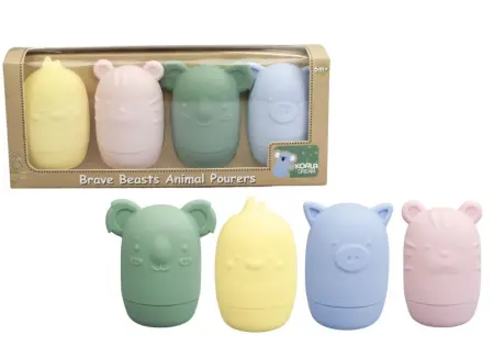 Brave Beasts Animal Pourers Set of Four