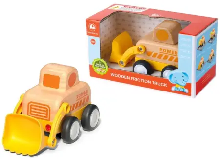 Light Sound Wood and Plastic Friction Bulldozer