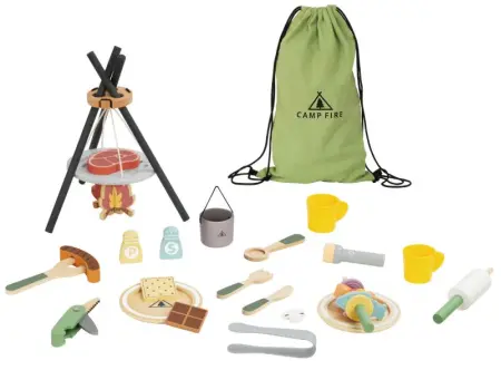 Wooden Camping Playset