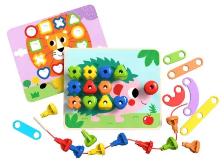 Rainbow Stacking Pegs
