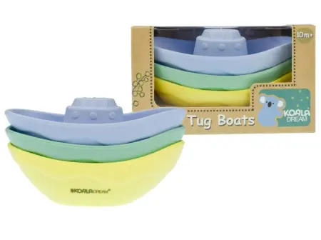 Silicone Tug Boats Set of Three