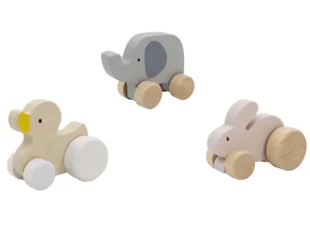 Animal Push Car Set of Three