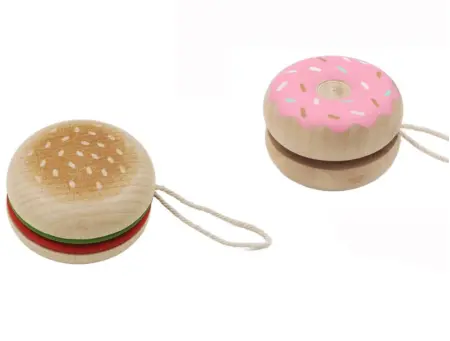 Hamburger and Donut Yoyos Set of Two