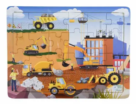Construction Site Jigsaw Puzzle 24 Piece