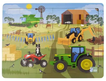 Farm Vehicles 24 Piece Jigsaw Puzzle