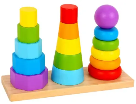Wooden Toy Stacking Rings