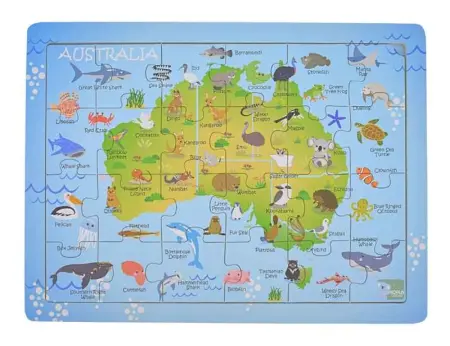 Australian Map 24 Piece Jigsaw Puzzle