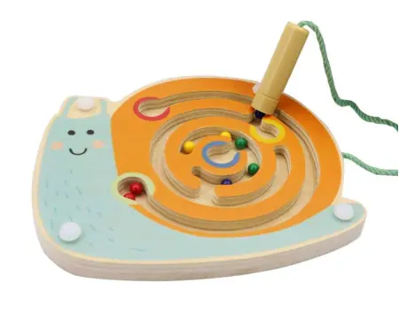 Wooden Snail Magnetic Labyrinth