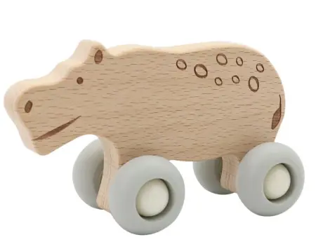 Hippopotamus Animal Push Car