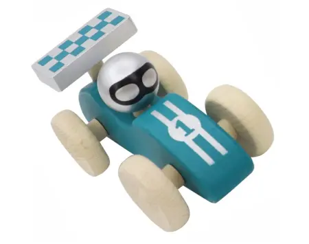 Blue Racing Car
