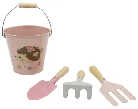 Kids Garden Tool Set Pink 4pcs