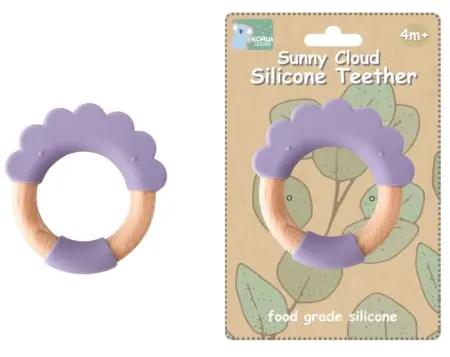 Purple Cloud Silicone Teether