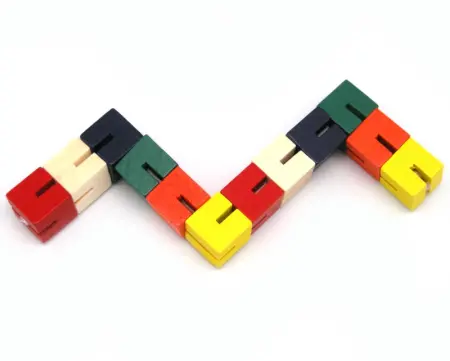 Wooden Twist And Lock Fiddle Blocks