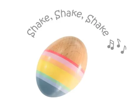 Rainbow Egg Maraca