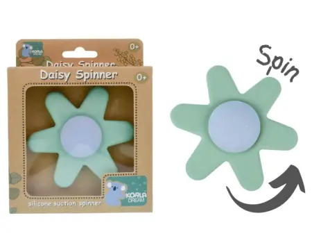 Green Daisy Silicone Spinner