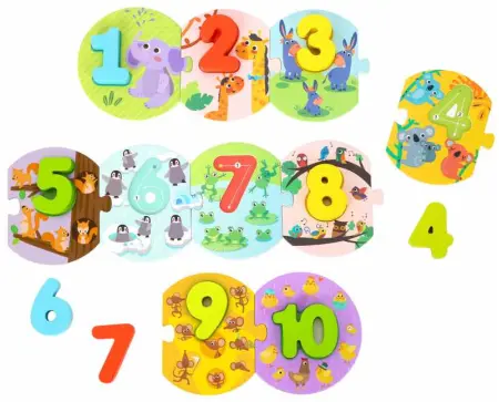 Number Puzzle In Carry Box