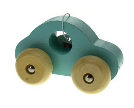 Simple Wooden Toy Car Green