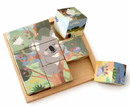 Australian Animals Cube Puzzle 9 Pieces