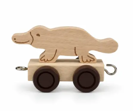 Wooden Name Train Platypus