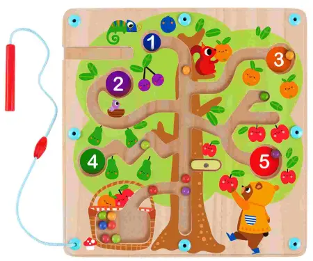 Magnetic Counting Fruit Ball Maze