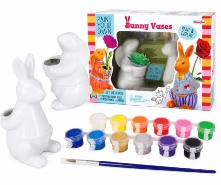 Paint Your Own Bunny Vases Kit