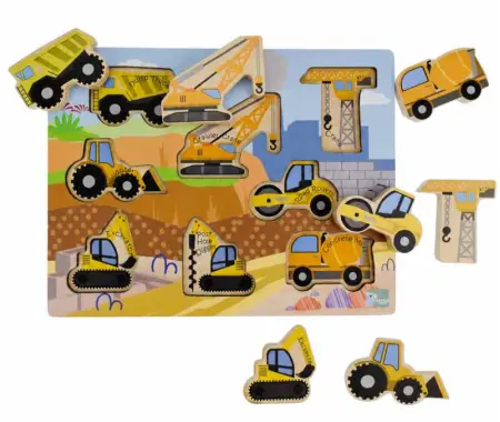 Chunky Construction Vehicle Puzzle