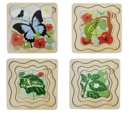 Ulysses Butterfly Life Cycle Layer Puzzle