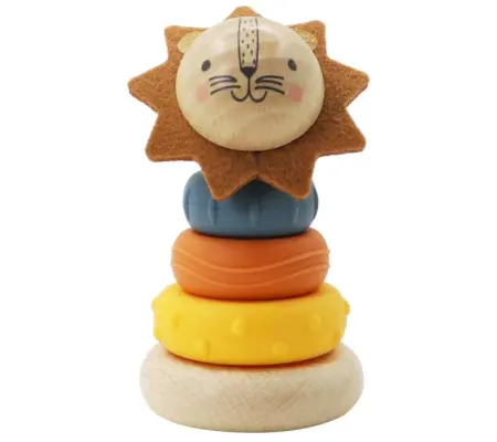 Silicone Stacking Lion Toy