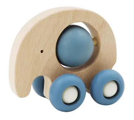 Blue Elephant Silicone Push Toy