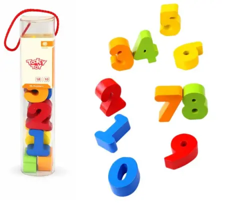 Wooden Number Counting Blocks