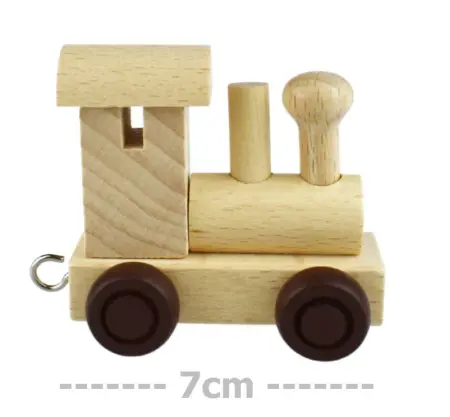 Wooden Name Train Engine