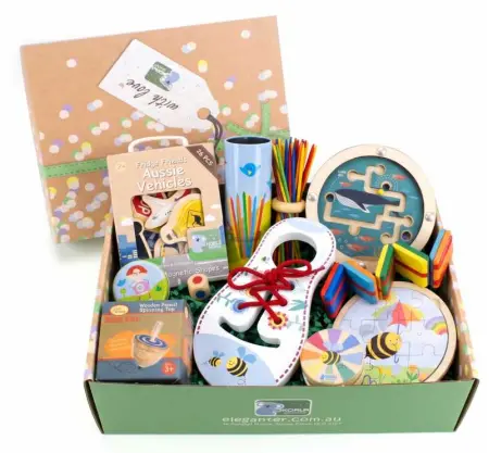 Wooden Toy Activity Gift Set