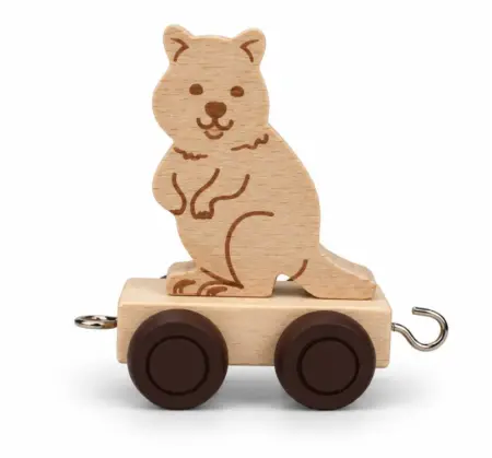 Wooden Name Train Quokka