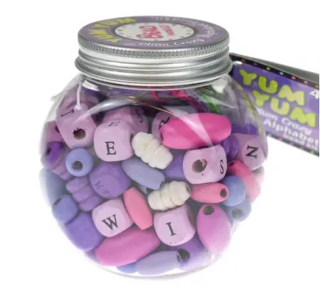 Purple Alphabet Bead Craft Kit