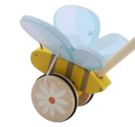 Wooden Bee Push Along
