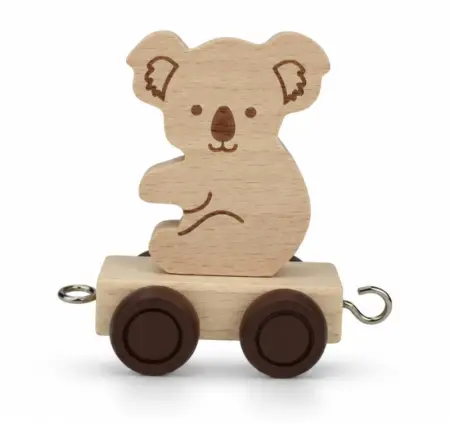 Wooden Name Train Koala