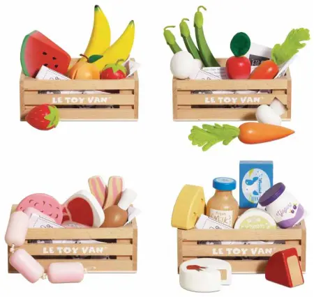 Food Crates Set of Four