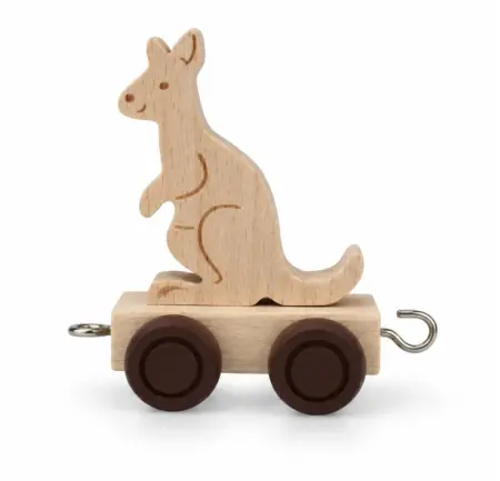 Wooden Name Train Kangaroo