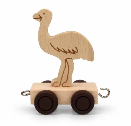 Wooden Name Train Emu