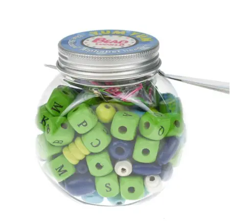 Green Alphabet Bead Craft Kit