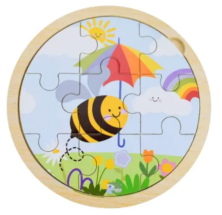 9pcs Jigsaw Puzzle  Bee Rainbow