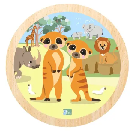9 Piece Jigsaw Puzzle Meercats
