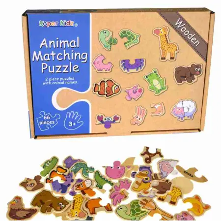 Animal Matching 2 Piece Puzzle 66 Pieces