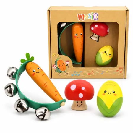 3 Piece Music Set Vegetable Theme