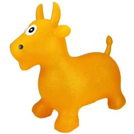 Bouncy Ride On Gold Glitter Cow