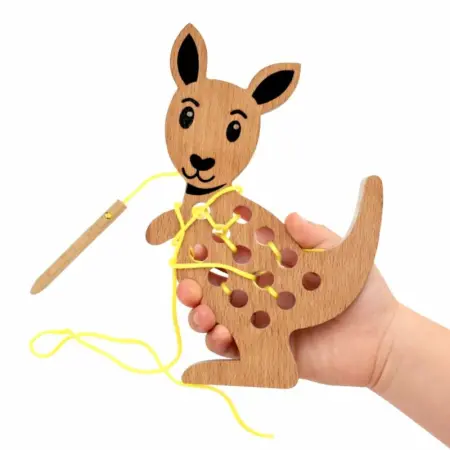 Kangaroo Threading Lacing Toy