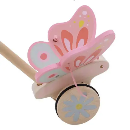 Wooden Butterfly Push Along