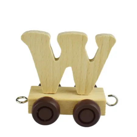Wooden Name Train Letter W