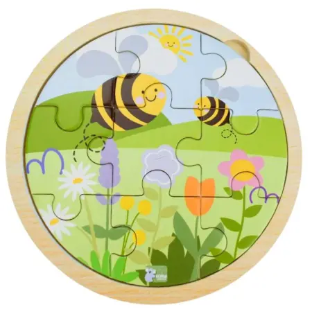 9pcs Jigsaw Puzzle Bee Garden