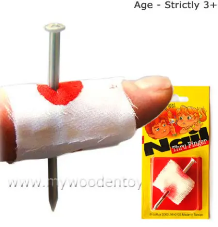 Joke Nail Through Finger Trick